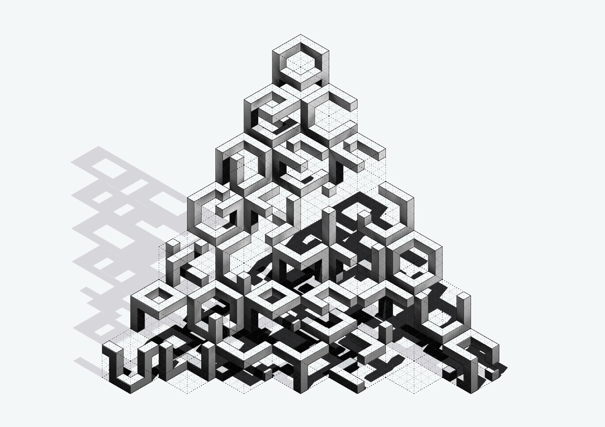 isimetric - pyramidal sculpture 03